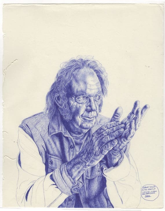 neil young sketch