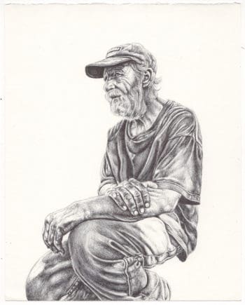 sketchbook man crouch