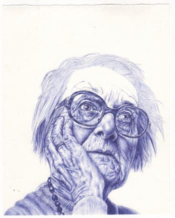 sketchbook Blue Lady