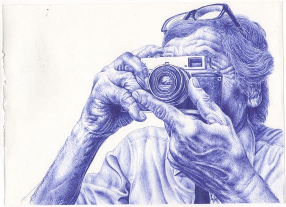 sketch camera man