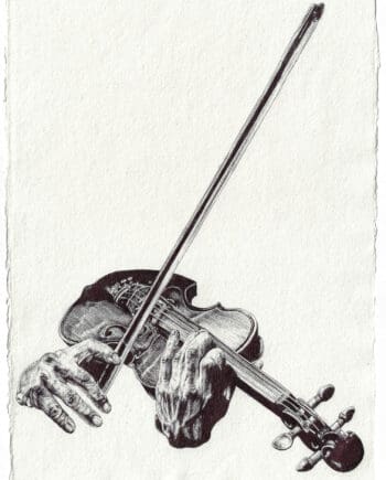 the heart strings (warm up sketch)